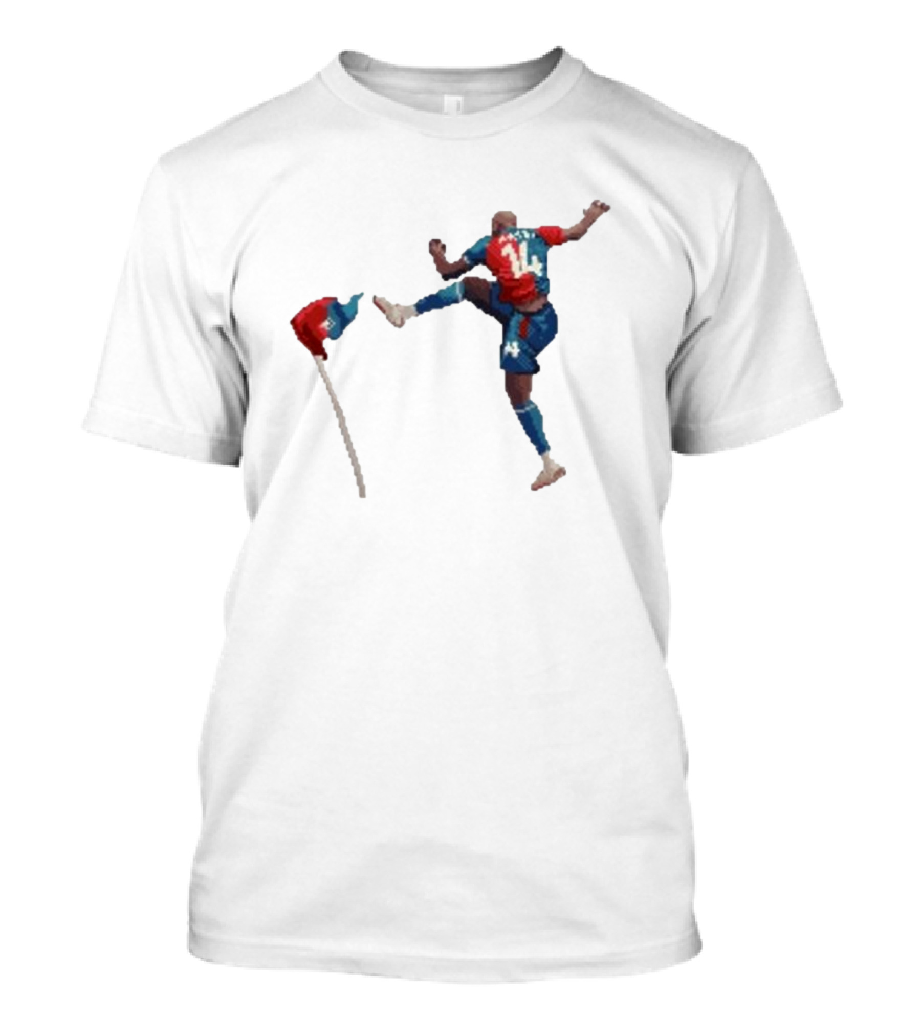 Mateta Pixel Jpm 16 Bit Street Fighter Retro Soccer T-Shirt