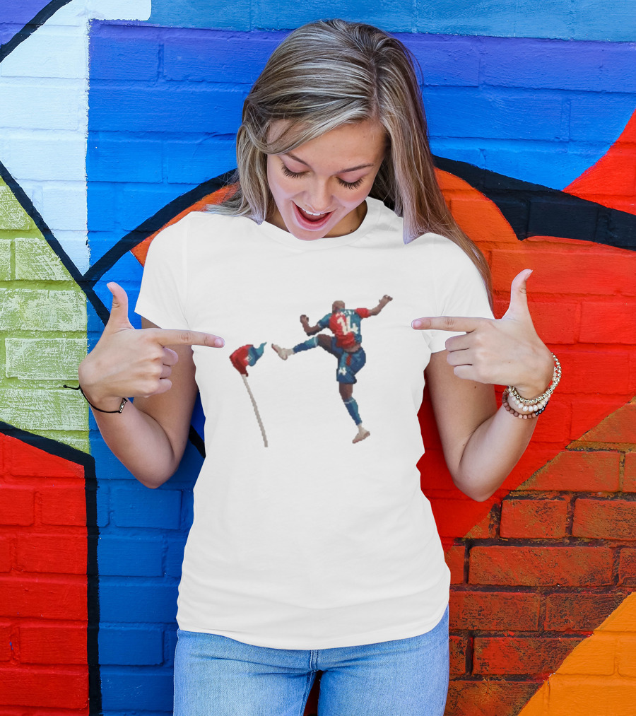 Mateta Pixel Jpm 16 Bit Street Fighter Retro Soccer T-Shirt