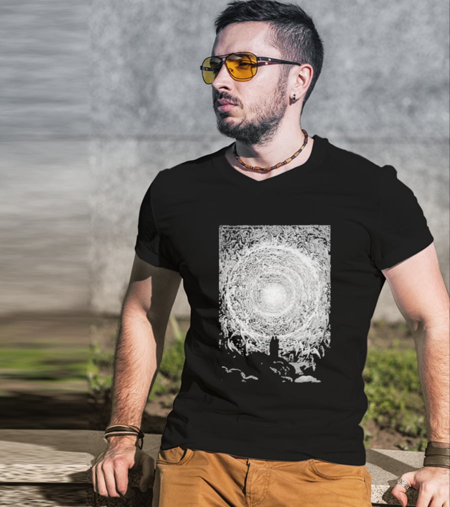 Zheani Worship The Spiritual Meat Grinder Celestial Swirling Vortex T-Shirt