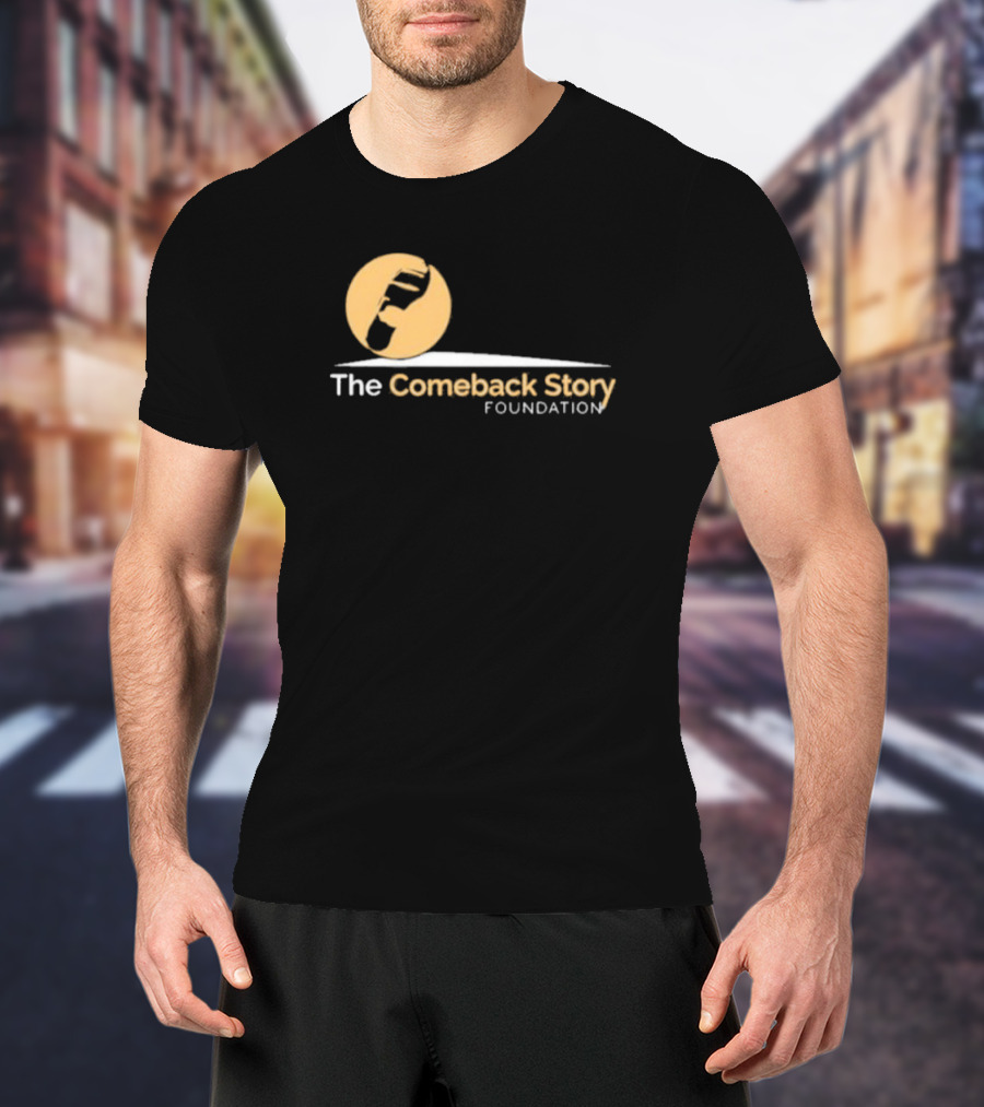 The Comeback Story Foundation Logo With Stomp Icon And Arc T-Shirt