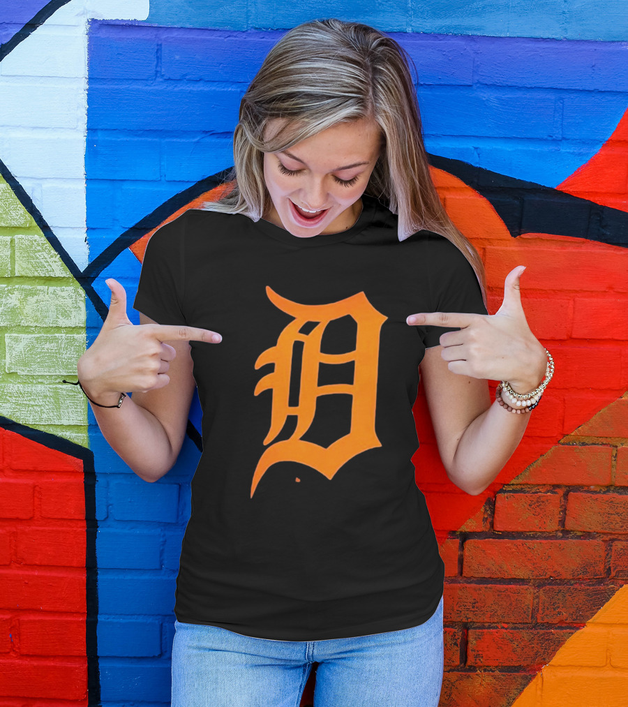 Detroit Tigers Big And Tall #1 Dad T-Shirt