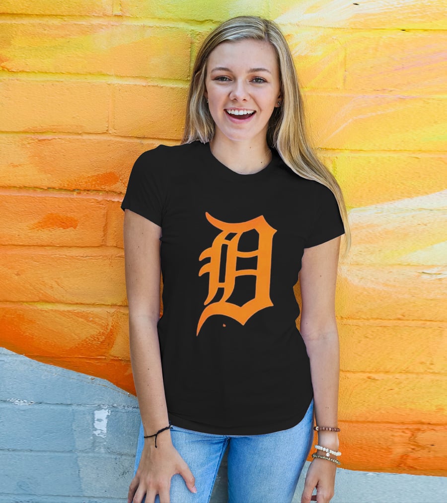 Detroit Tigers Big And Tall #1 Dad T-Shirt