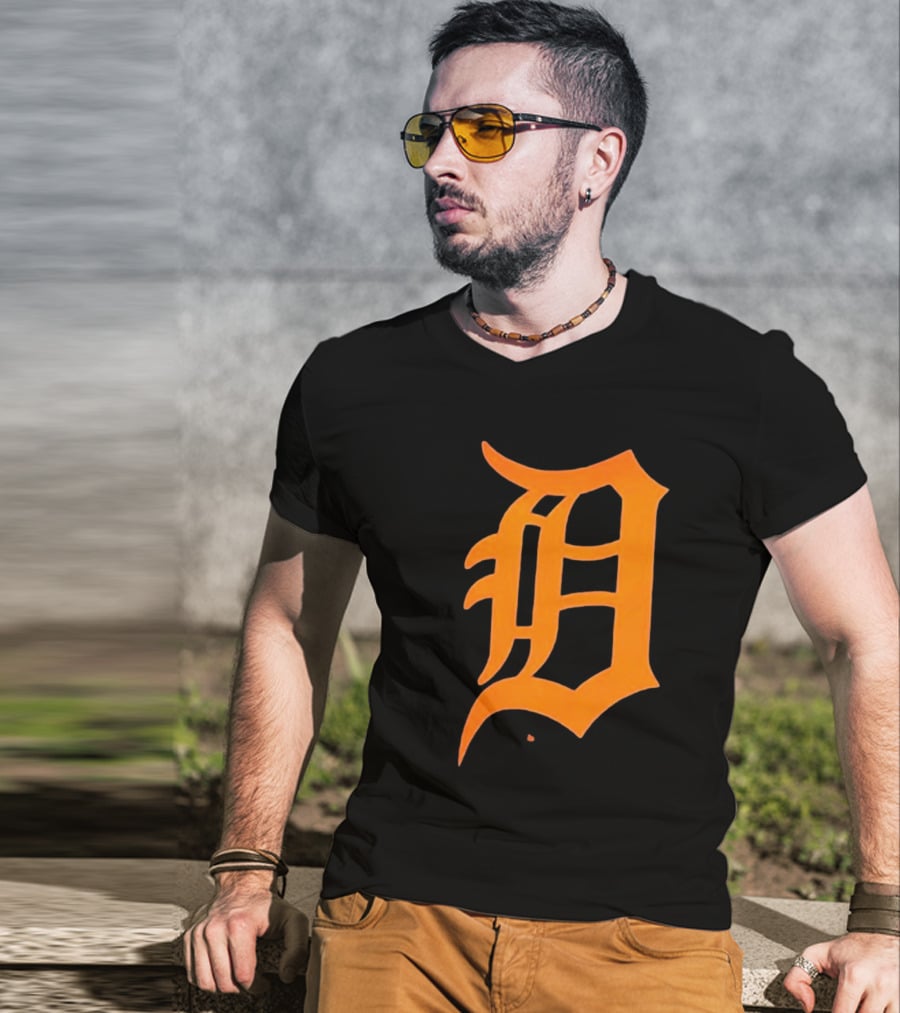 Detroit Tigers Big And Tall #1 Dad T-Shirt