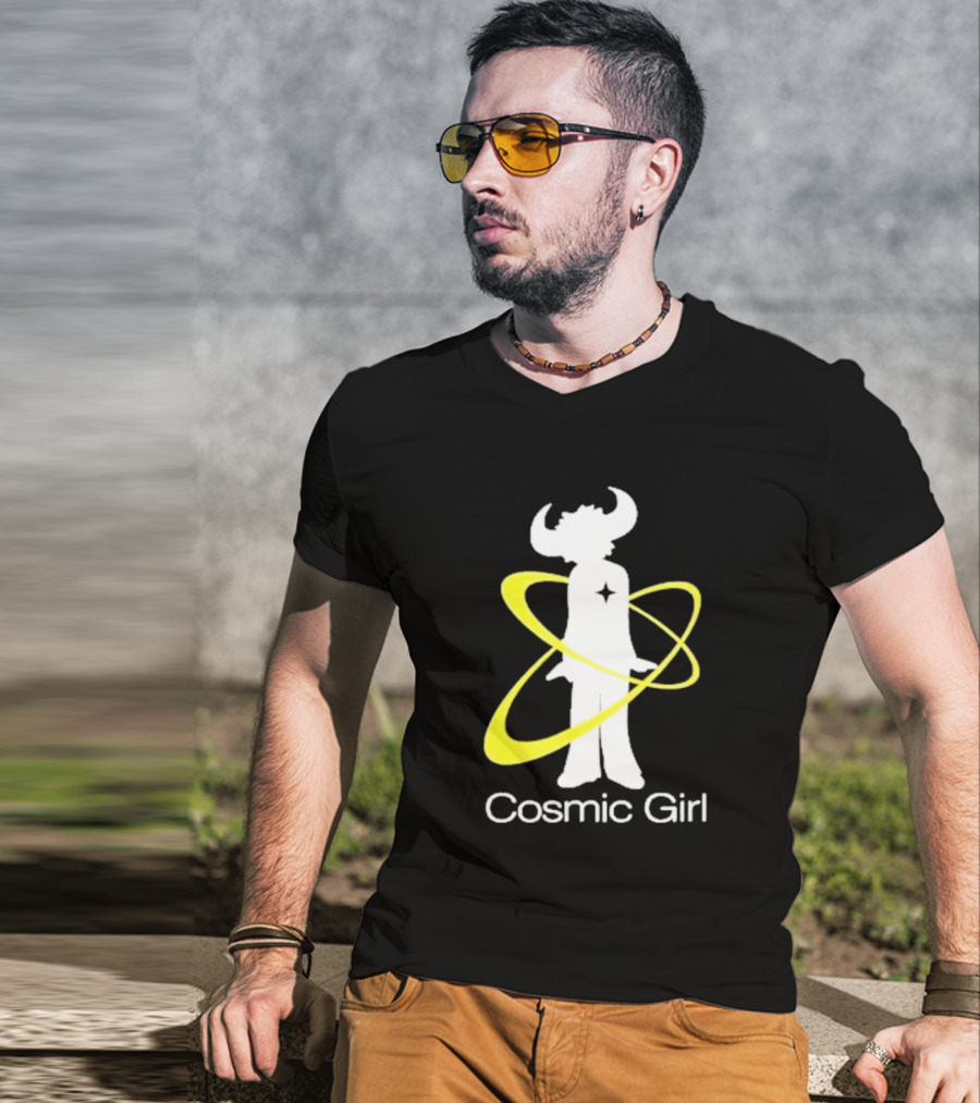 Jamiroquai Cosmic Girl Buffalo Yellow Swirl T-Shirt