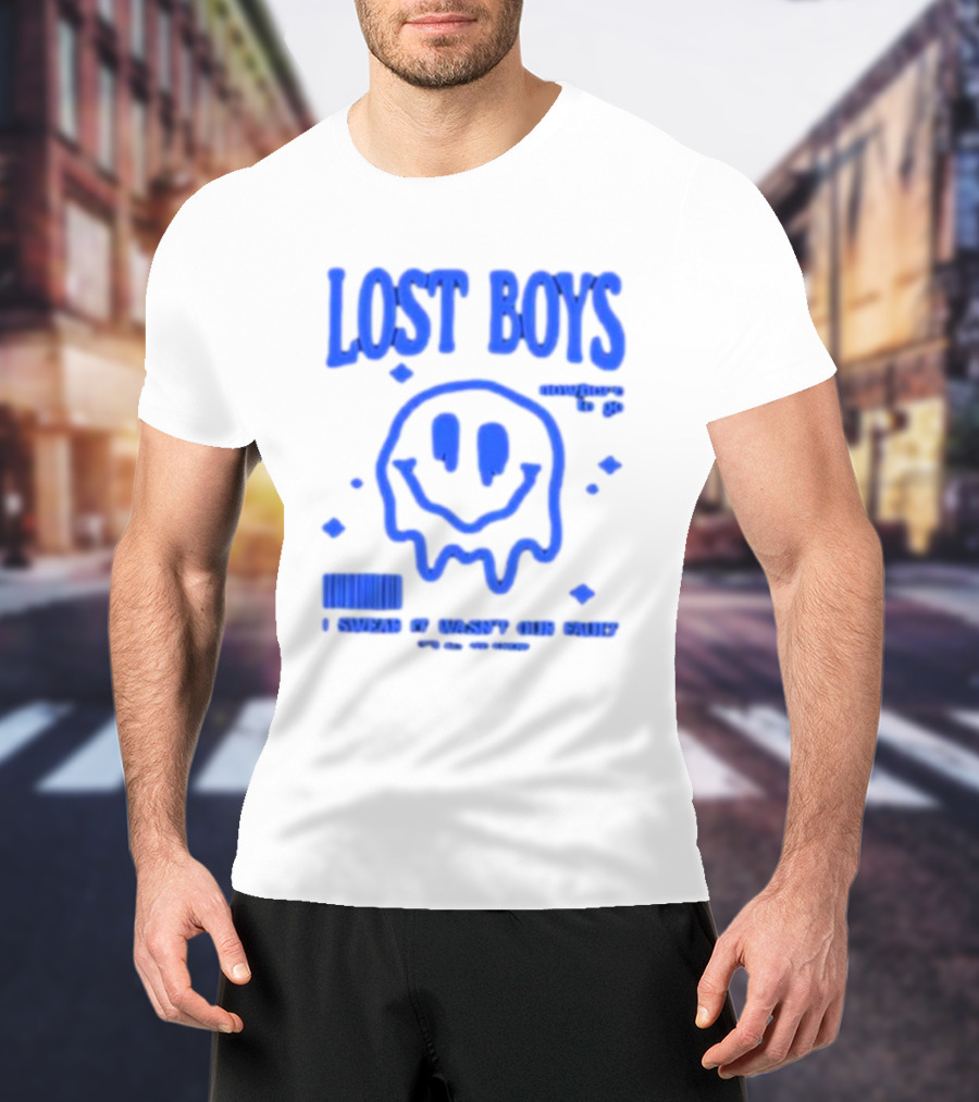 Lost Boys Nowhere To Go Barcode I Swear It Wasn't Our Fault T-Shirt