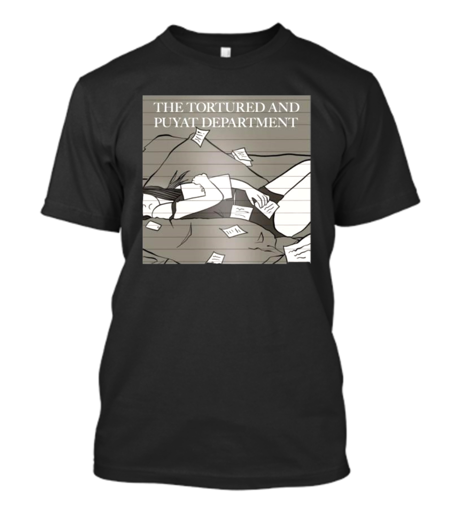 The Tortured And Puyat Department Sleepless Exhaustion Notebook Pages T-Shirt