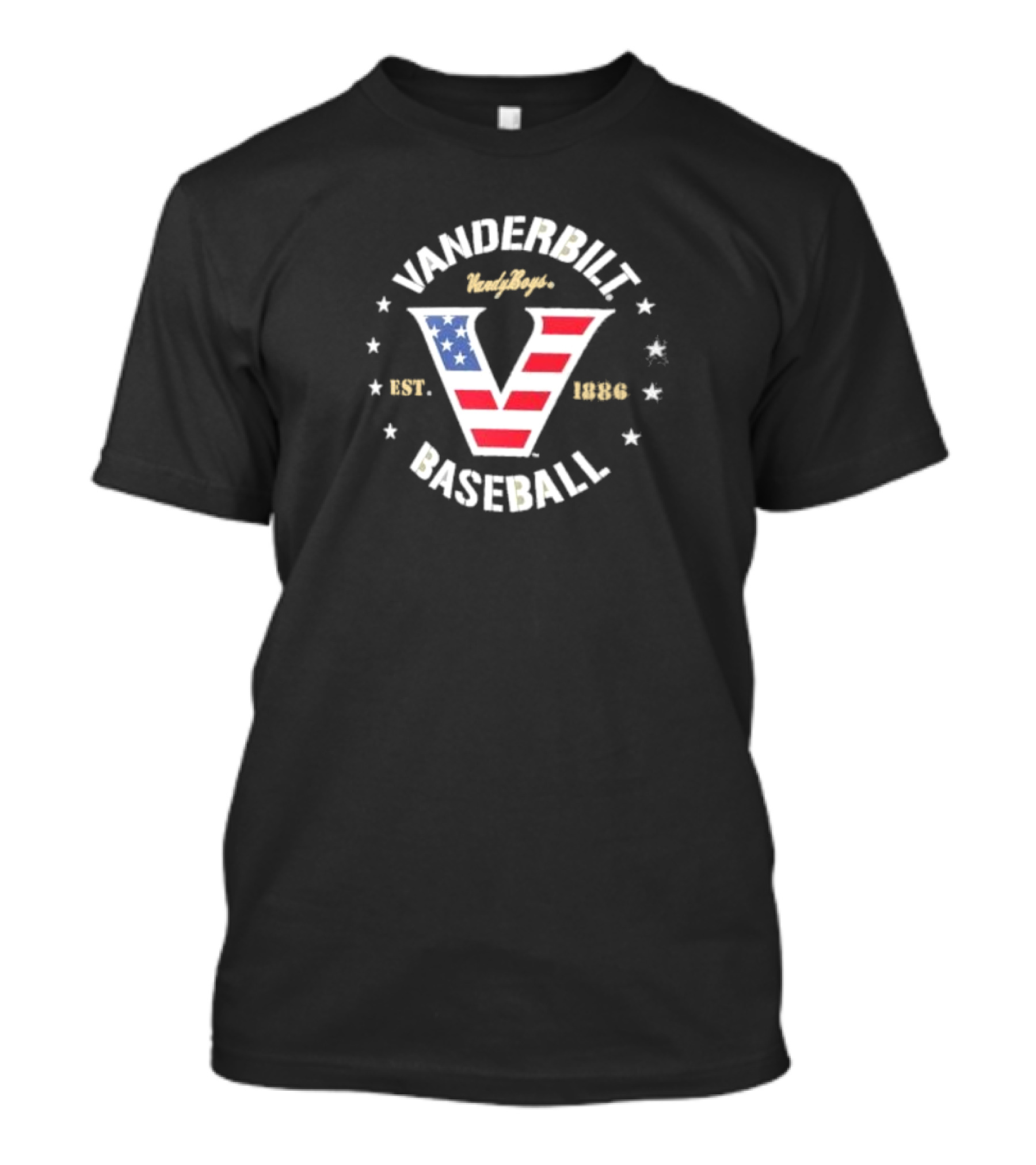 Vanderbilt Baseball Vandy Boys Military Appreciation Est. 1886 T-Shirt