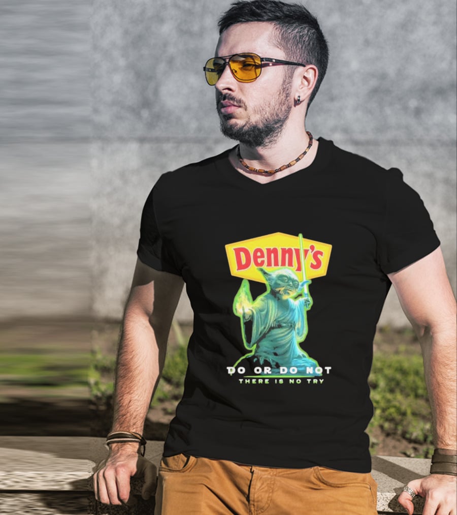 Yoda Star Wars Denny’s Do Or Do Not There Is No Try T-Shirt