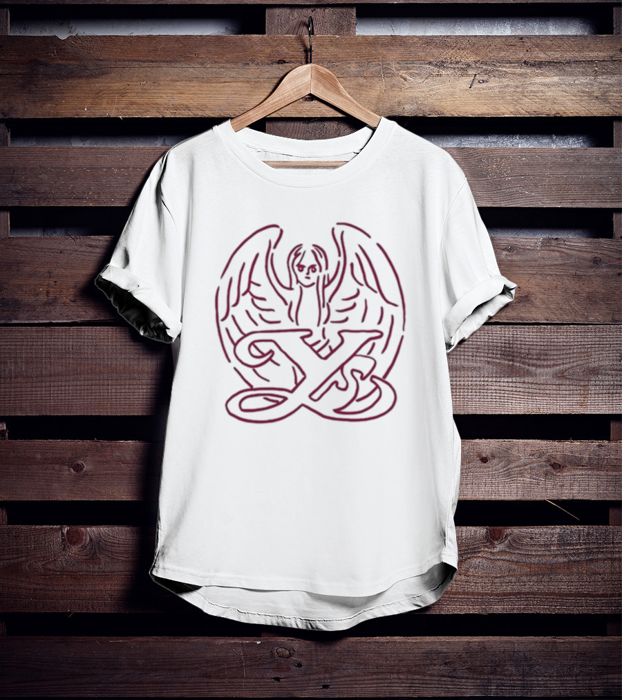 Ys Hand Drawn Winged Goddess T-Shirt