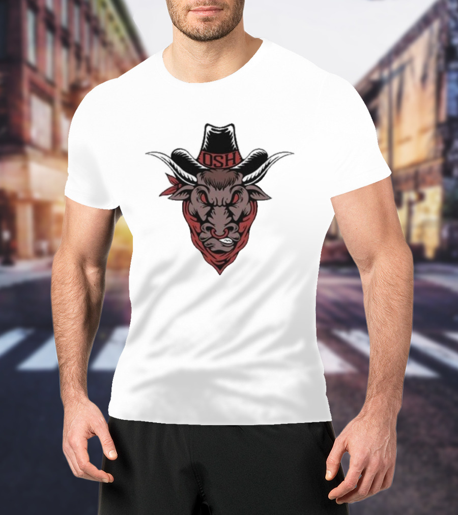 Old School Hats OSH Bull Custom Printed T-Shirt