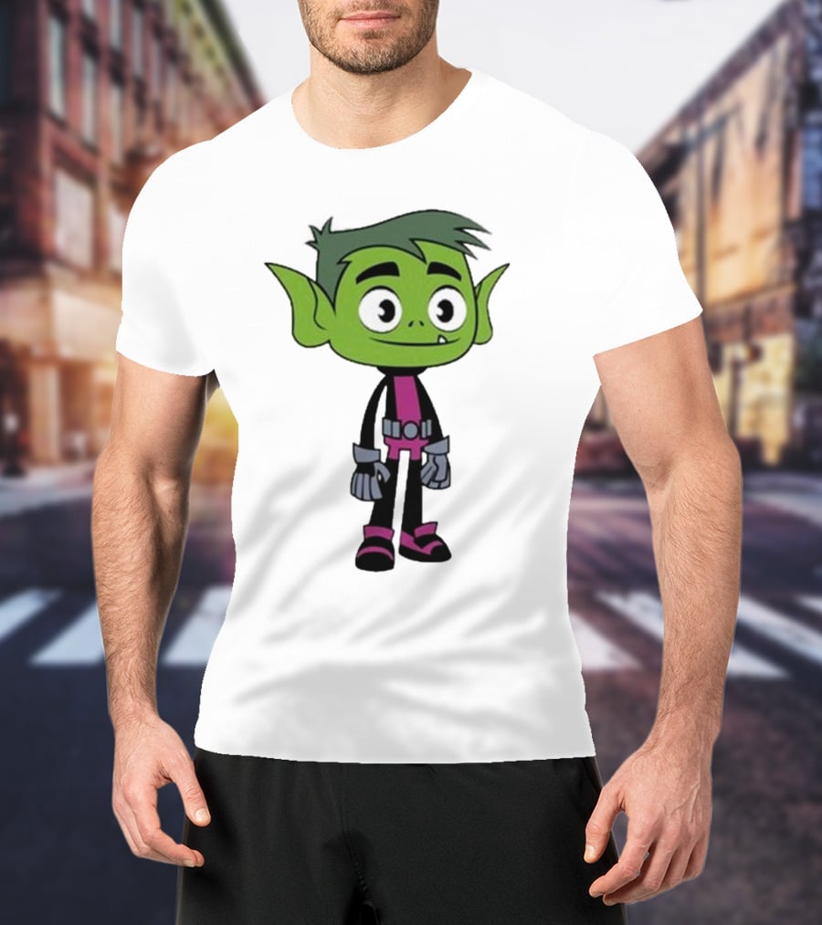 Ray William Johnson Wearing Teen Titans Beast Boy Character T-Shirt