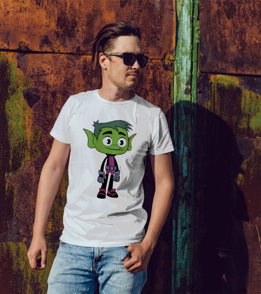 Ray William Johnson Wearing Teen Titans Beast Boy Character T-Shirt