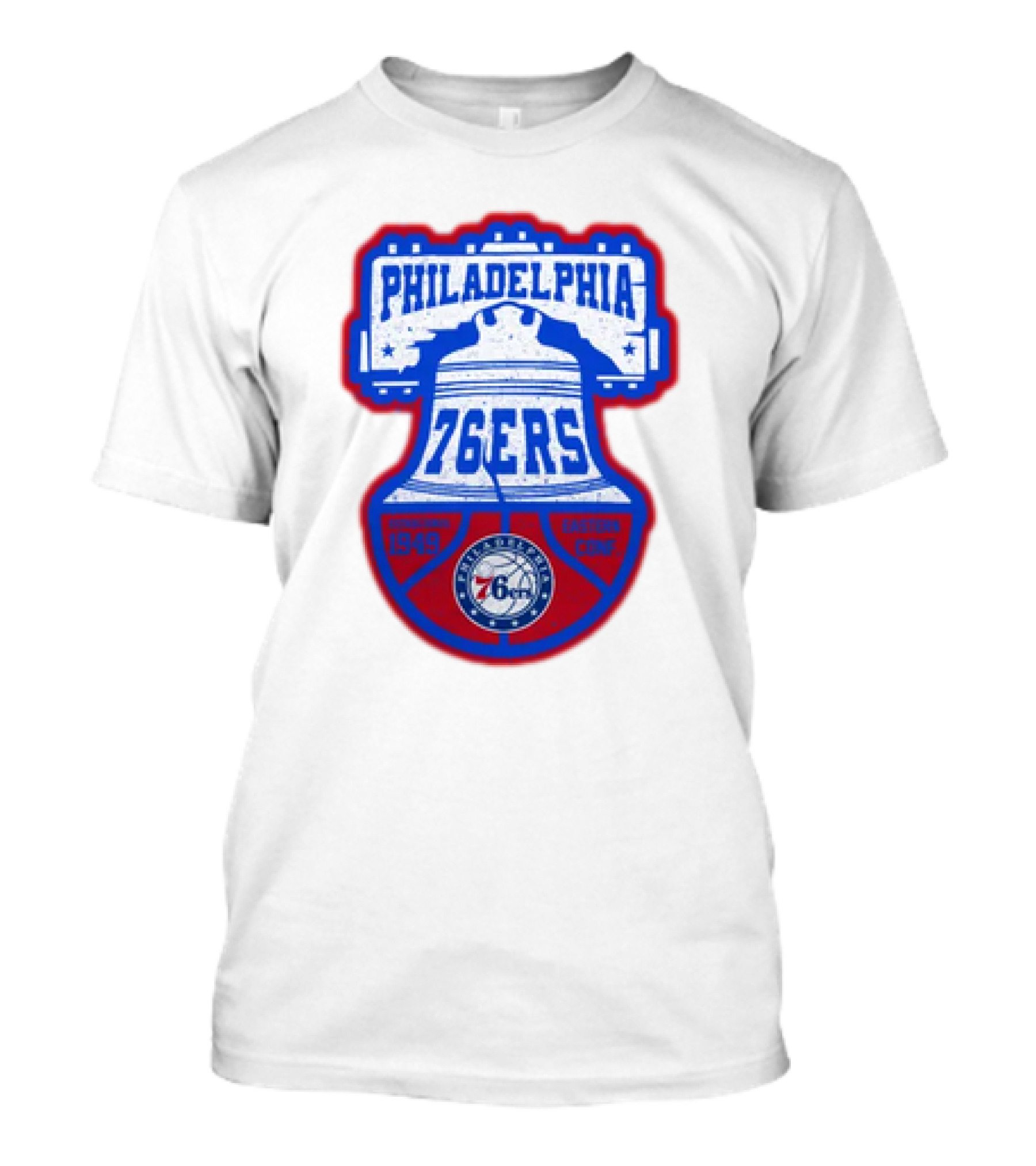 Philadelphia 76Ers 1949 Eastern Conference Liberty Bell T-Shirt