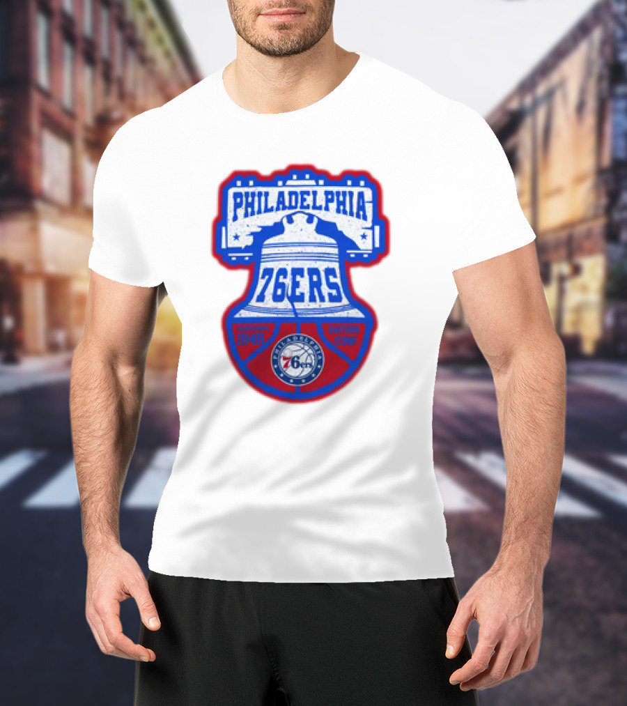 Philadelphia 76Ers 1949 Eastern Conference Liberty Bell T-Shirt
