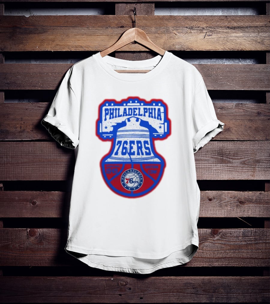 Philadelphia 76Ers 1949 Eastern Conference Liberty Bell T-Shirt