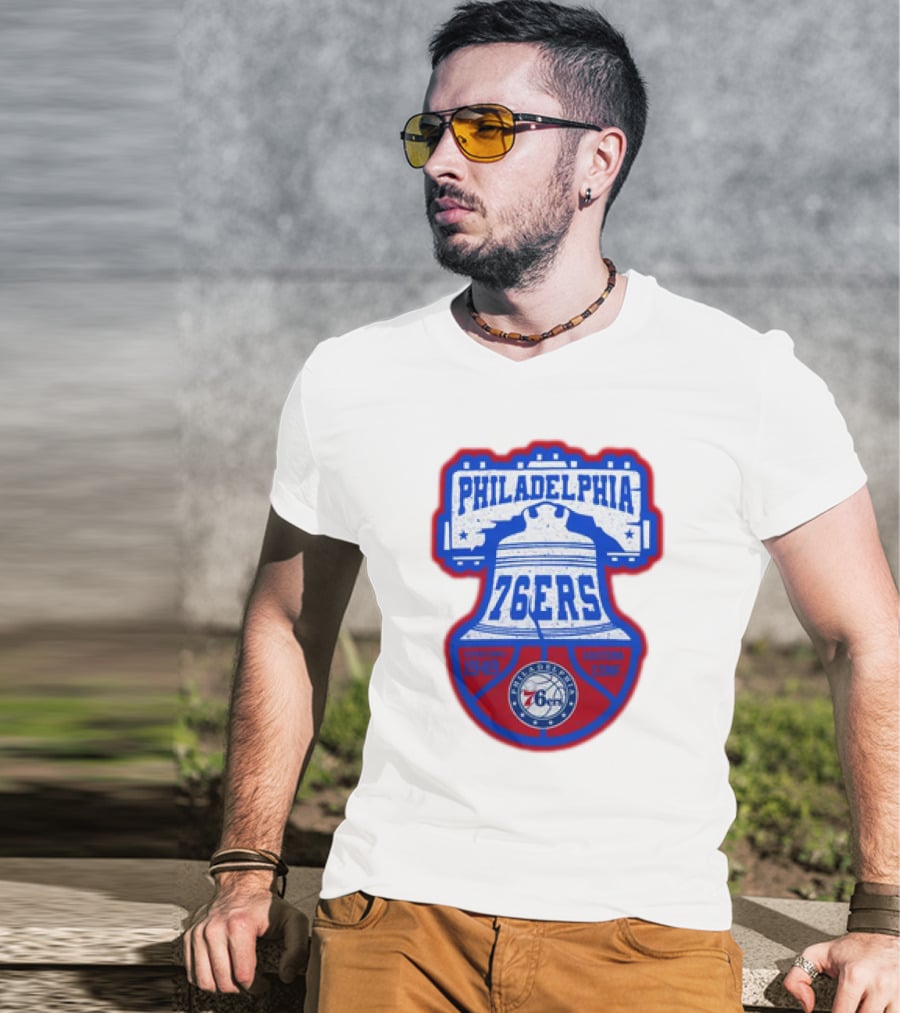 Philadelphia 76Ers 1949 Eastern Conference Liberty Bell T-Shirt