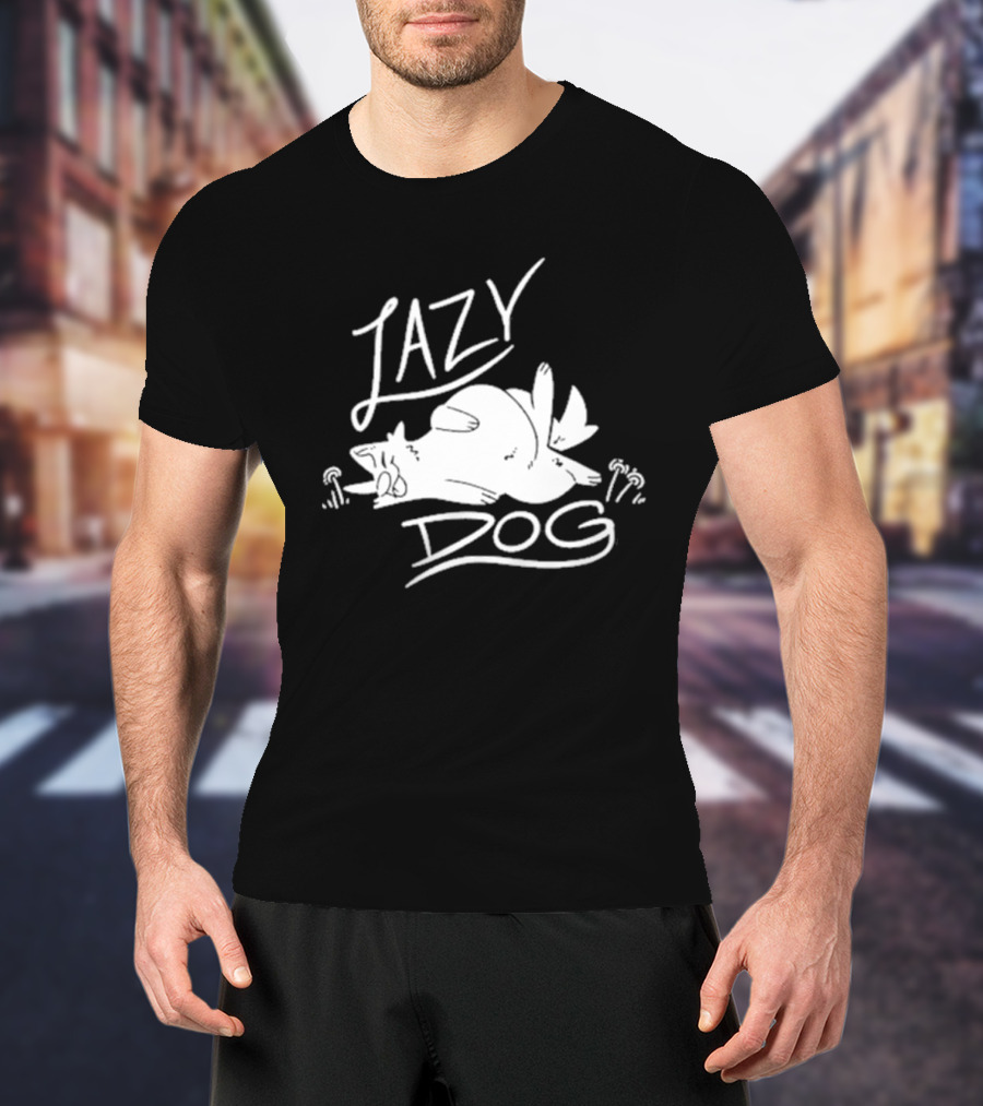 Lazy Dog Sleeping Art By Sloshdog T-Shirt