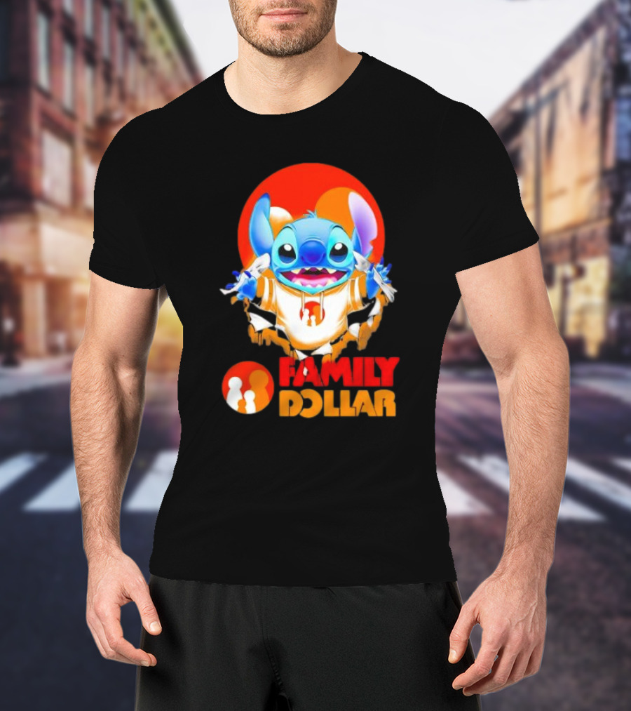 Stitch Family Dollar Logo Remix T-Shirt