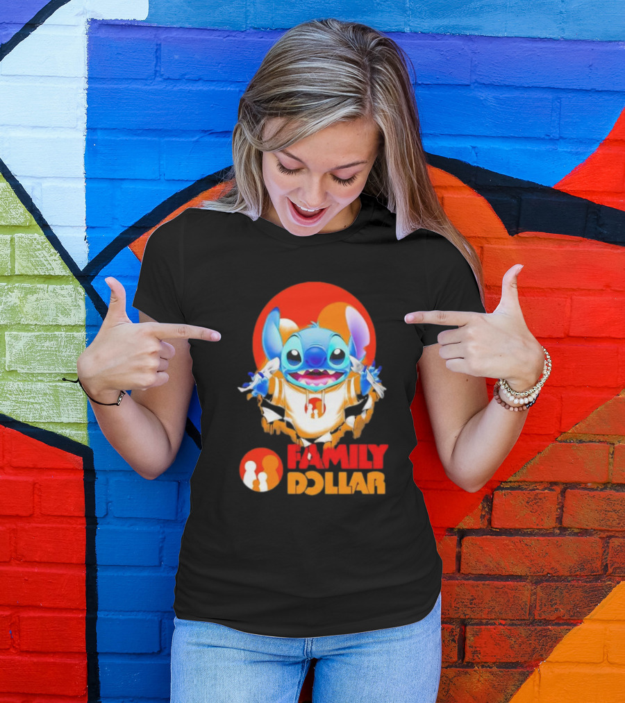 Stitch Family Dollar Logo Remix T-Shirt
