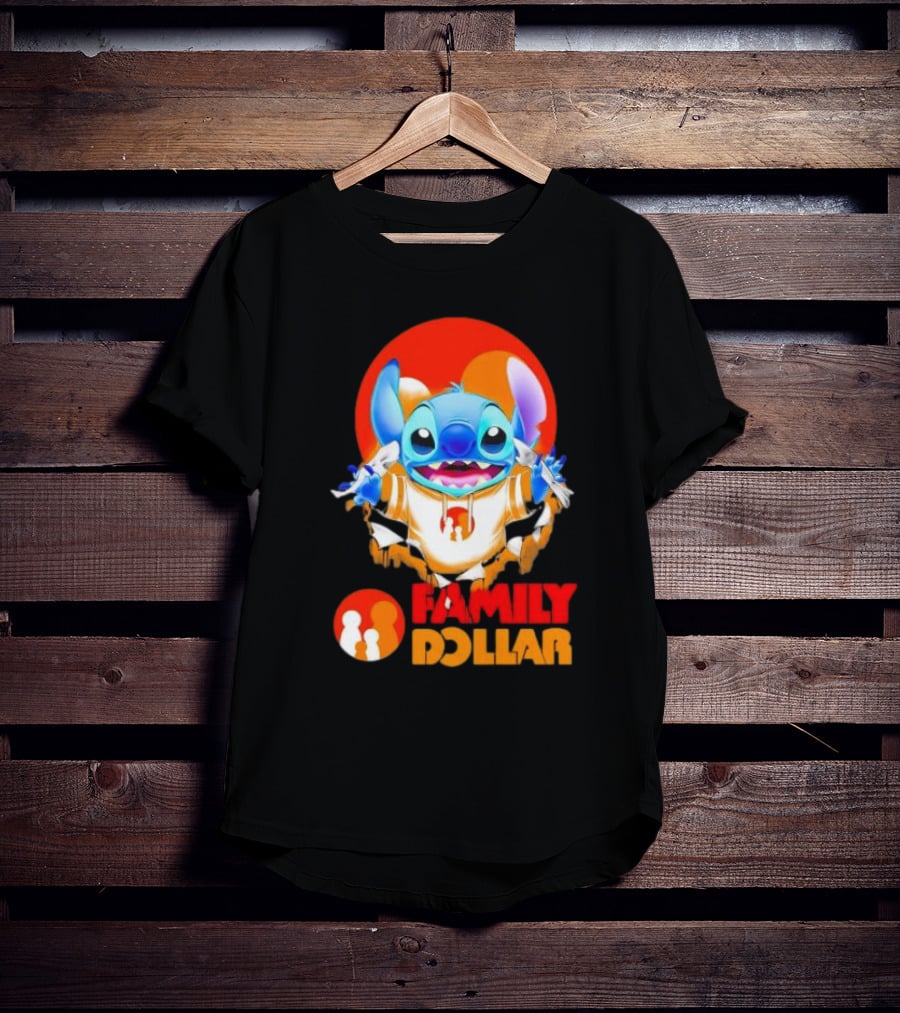 Stitch Family Dollar Logo Remix T-Shirt