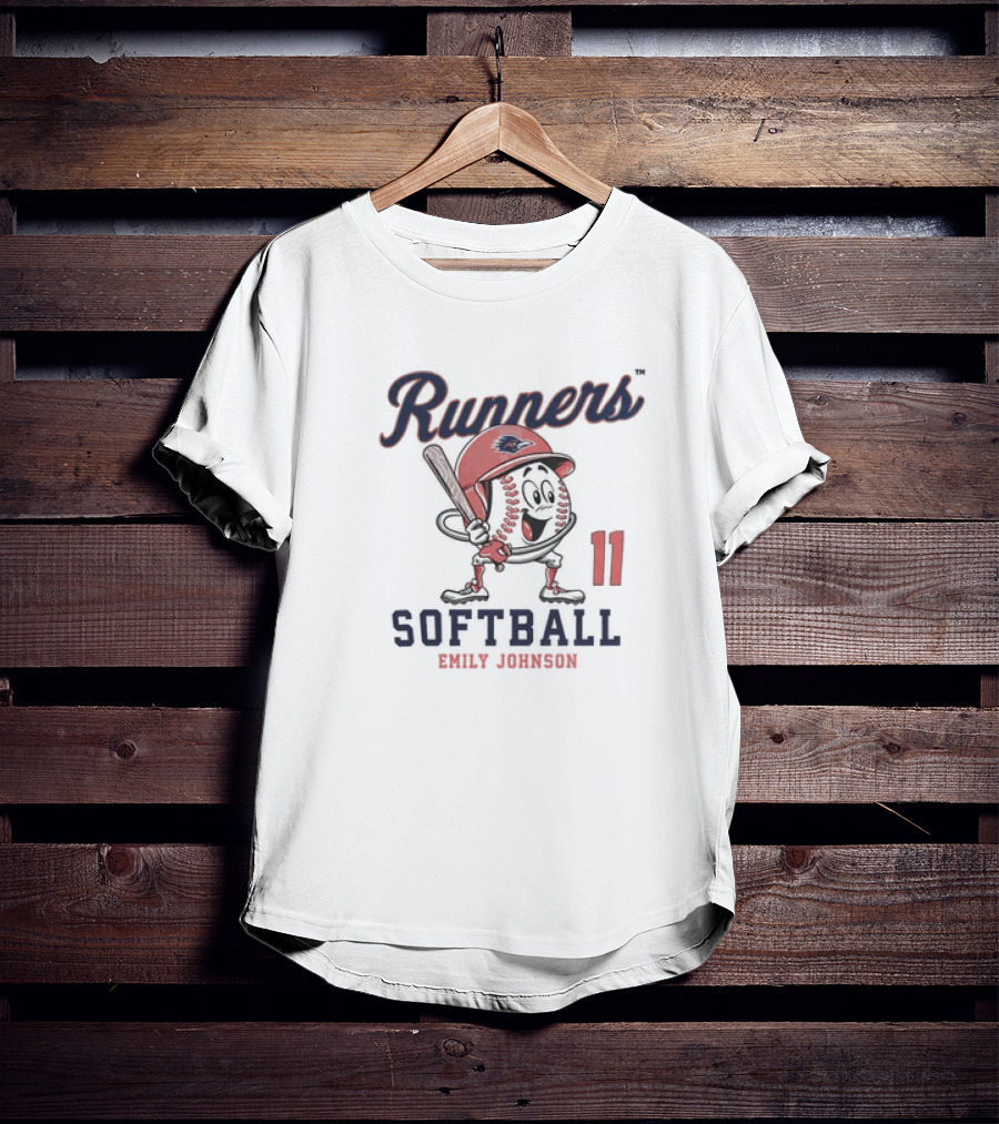 Runners Softball Emily Johnson 11 Fashion Shersey T-Shirt