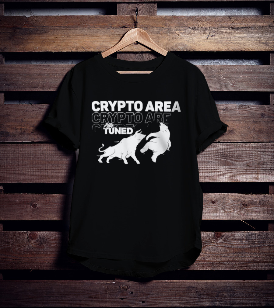 Crypto Area Stay Tuned Bull And Bear T-Shirt