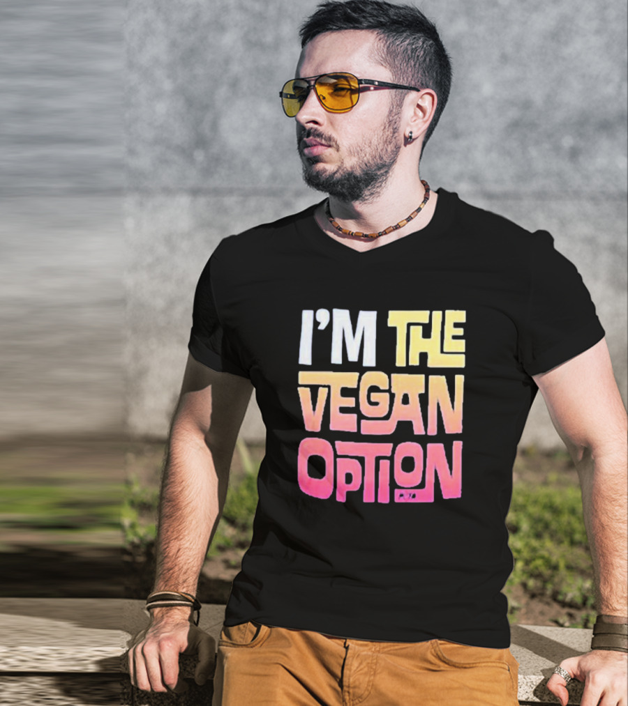 I’m The Vegan Option Gradient Text T-Shirt