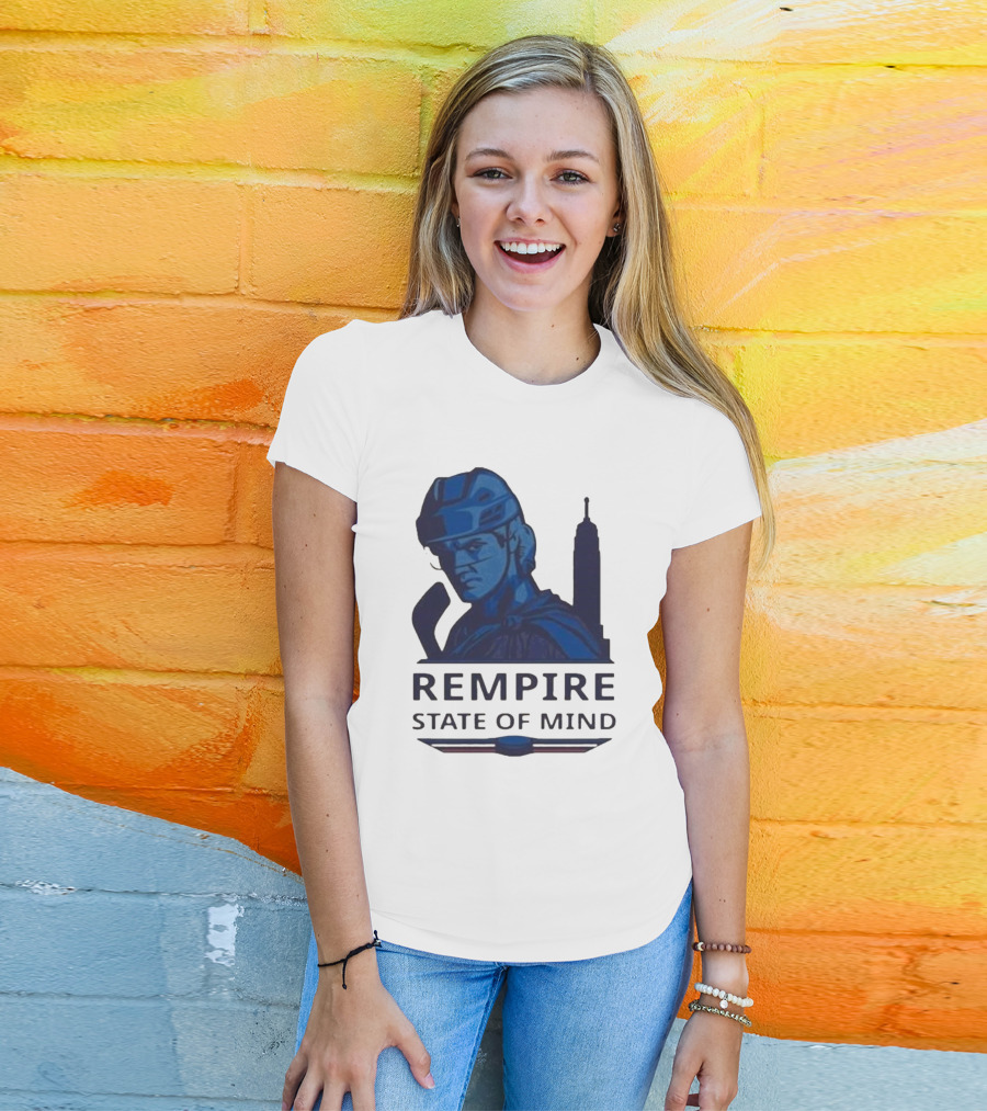 Rempire State Of Mind Matt Rempe New York Rangers Hockey Skyline T-Shirt