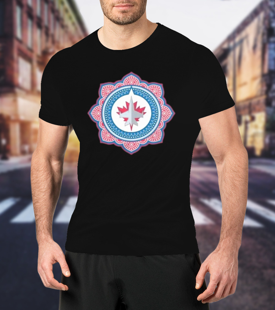 Winnipeg Jets South Asian Heritage Mandala T-Shirt