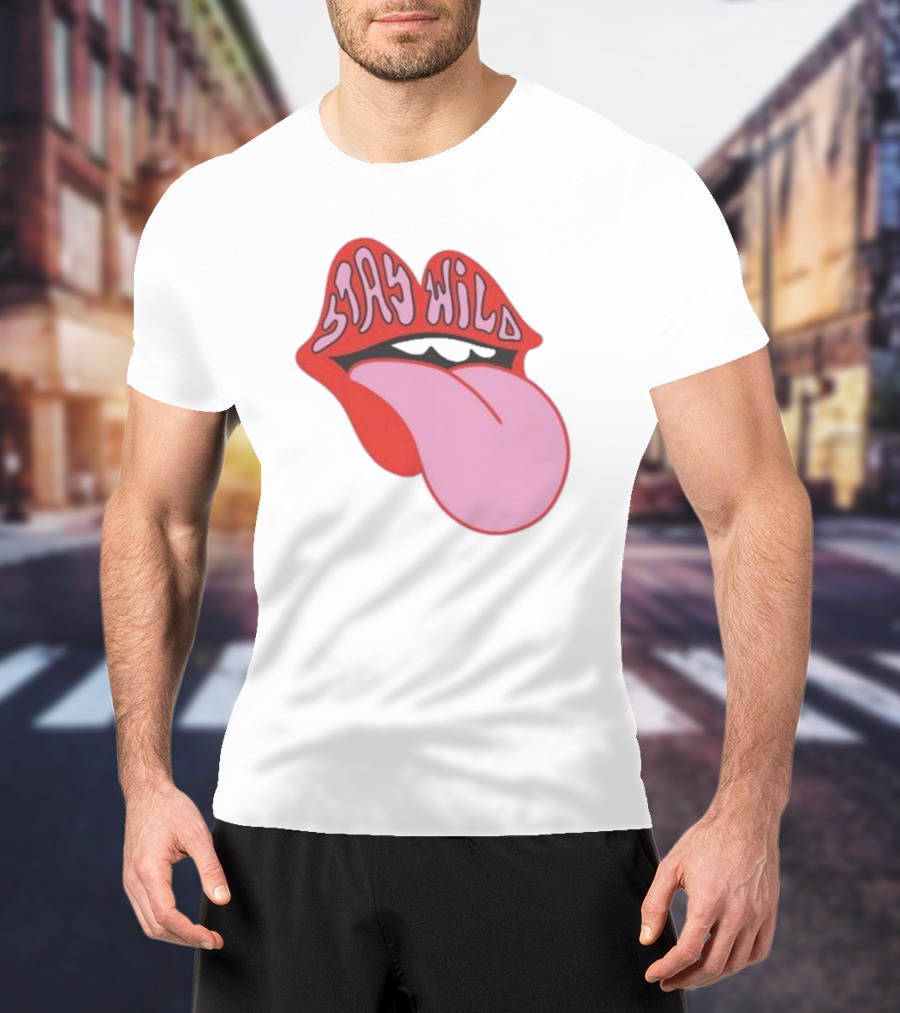 Stay Wild Lips Tongue T-Shirt