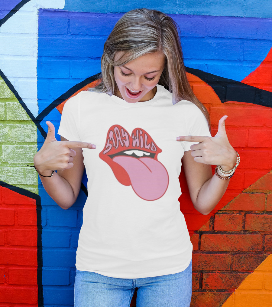 Stay Wild Lips Tongue T-Shirt