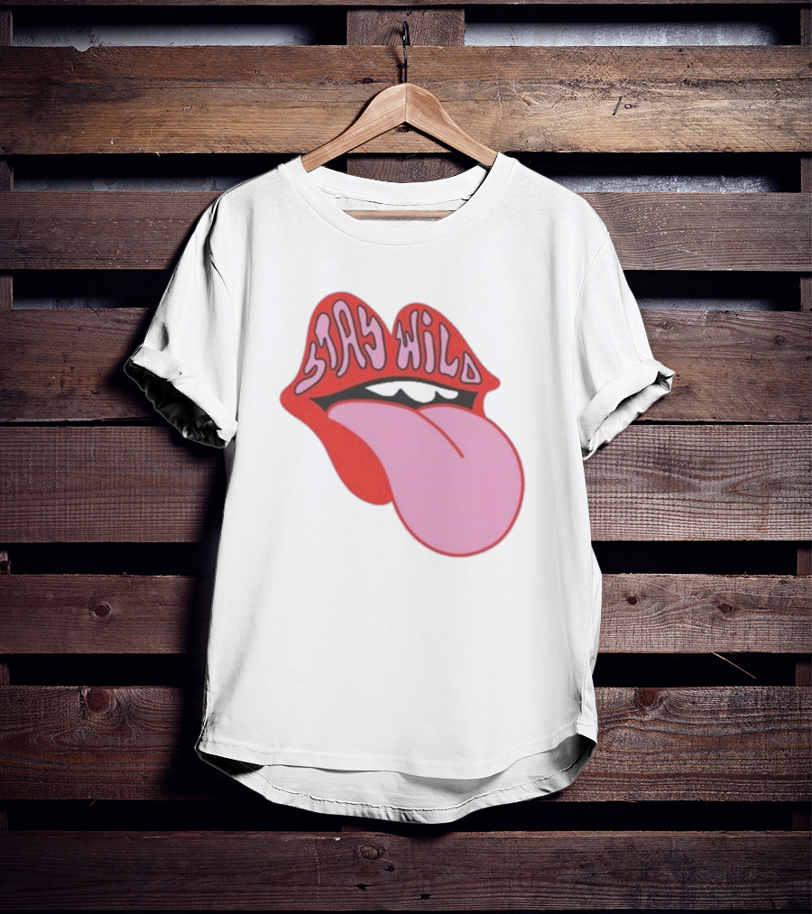 Stay Wild Lips Tongue T-Shirt