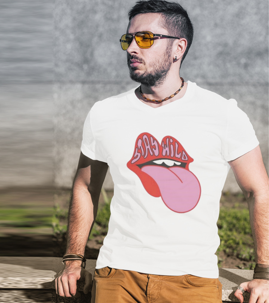 Stay Wild Lips Tongue T-Shirt