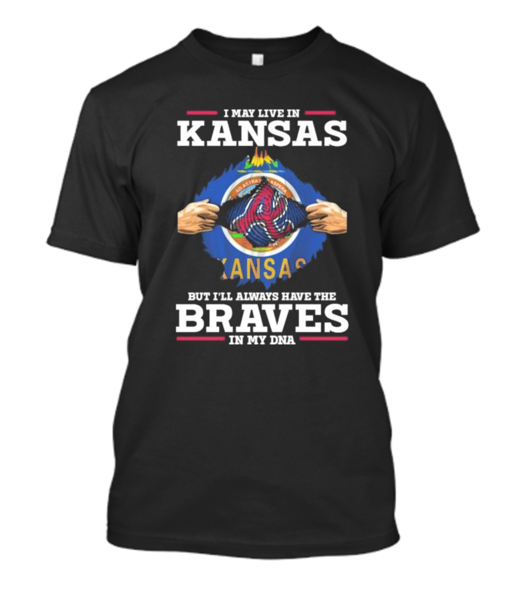 Kansas Resident Atlanta Braves Loyalty In My DNA T-Shirt