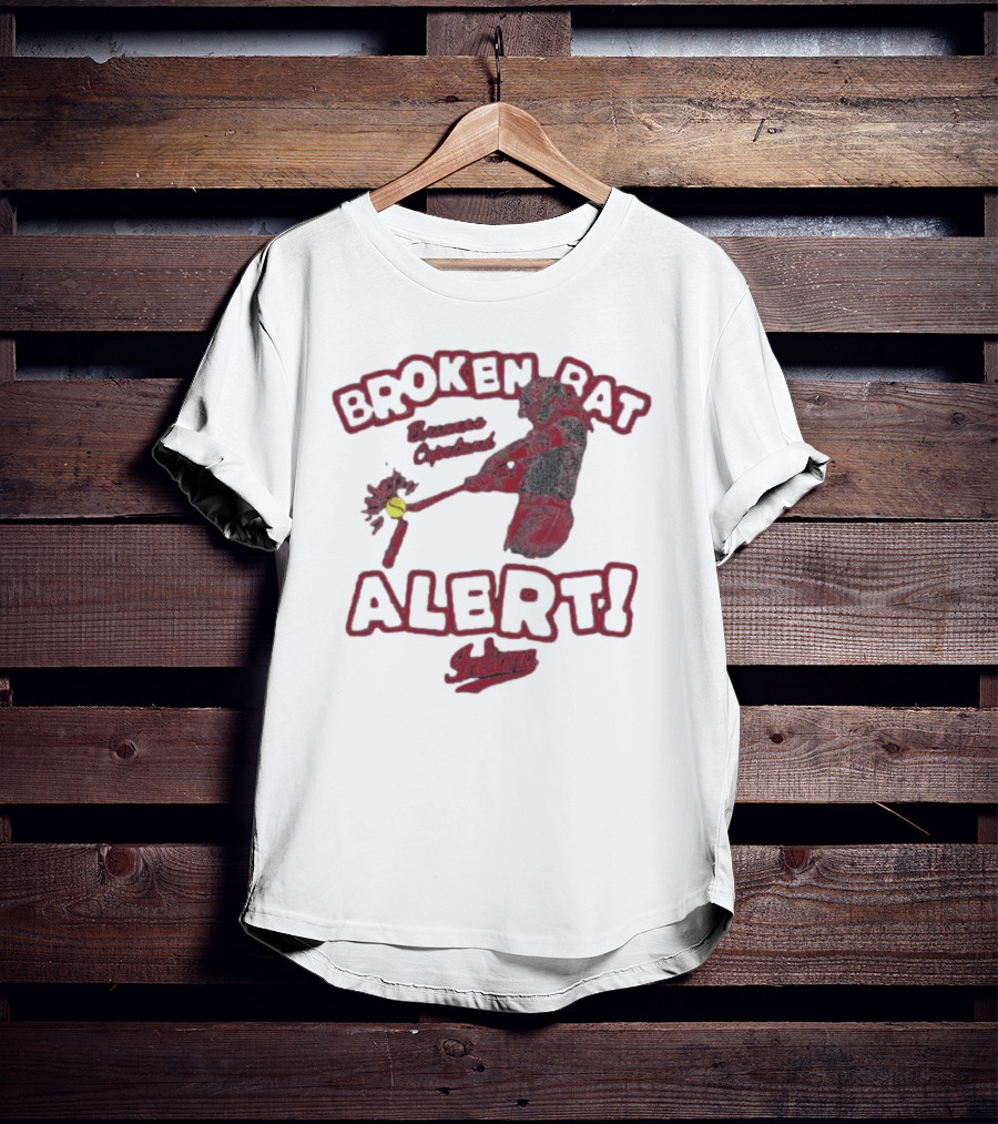 Broken Bat Alert Brianna Copeland Indiana Baseball Swing T-Shirt