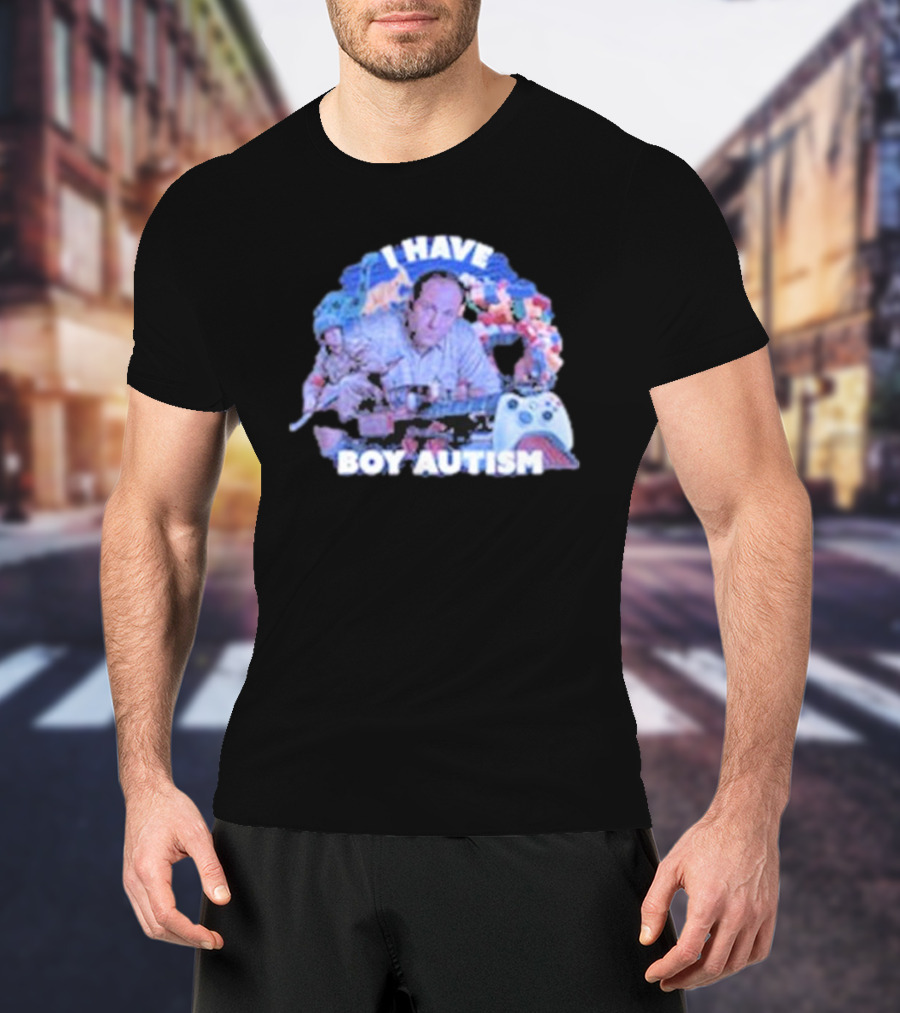 I HAVE BOY AUTISM Gaming Blocks And Toys T-Shirt
