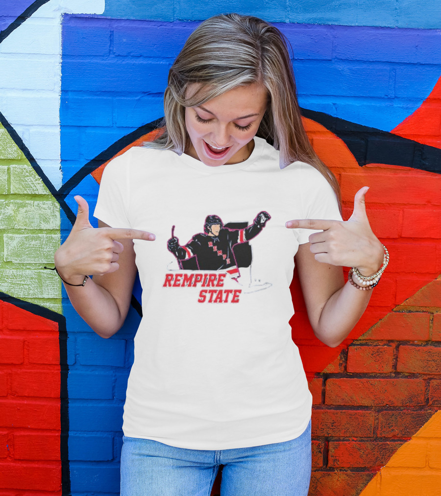 Rempire State Hockey Player Celebration Matt Rempe T-Shirt