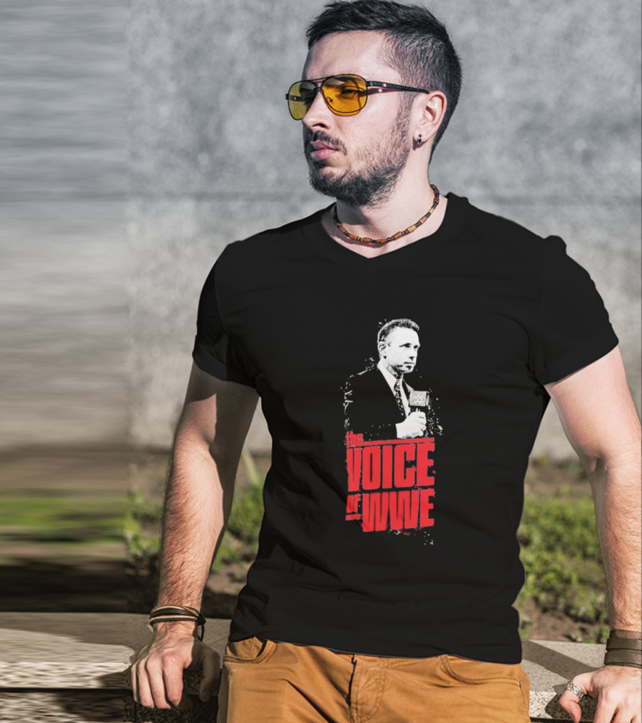 Michael Cole The Voice Of WWE Microphone T-Shirt