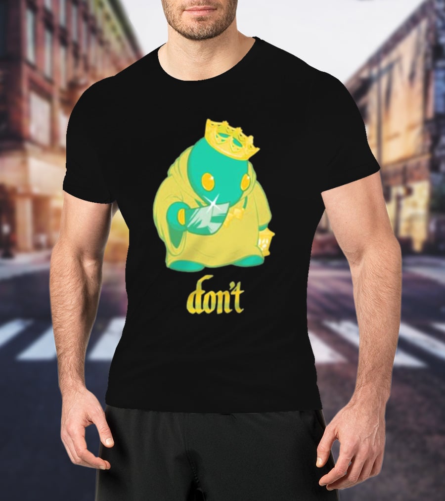 The Yetee King Don’t Green Creature With Crown And Crystal T-Shirt
