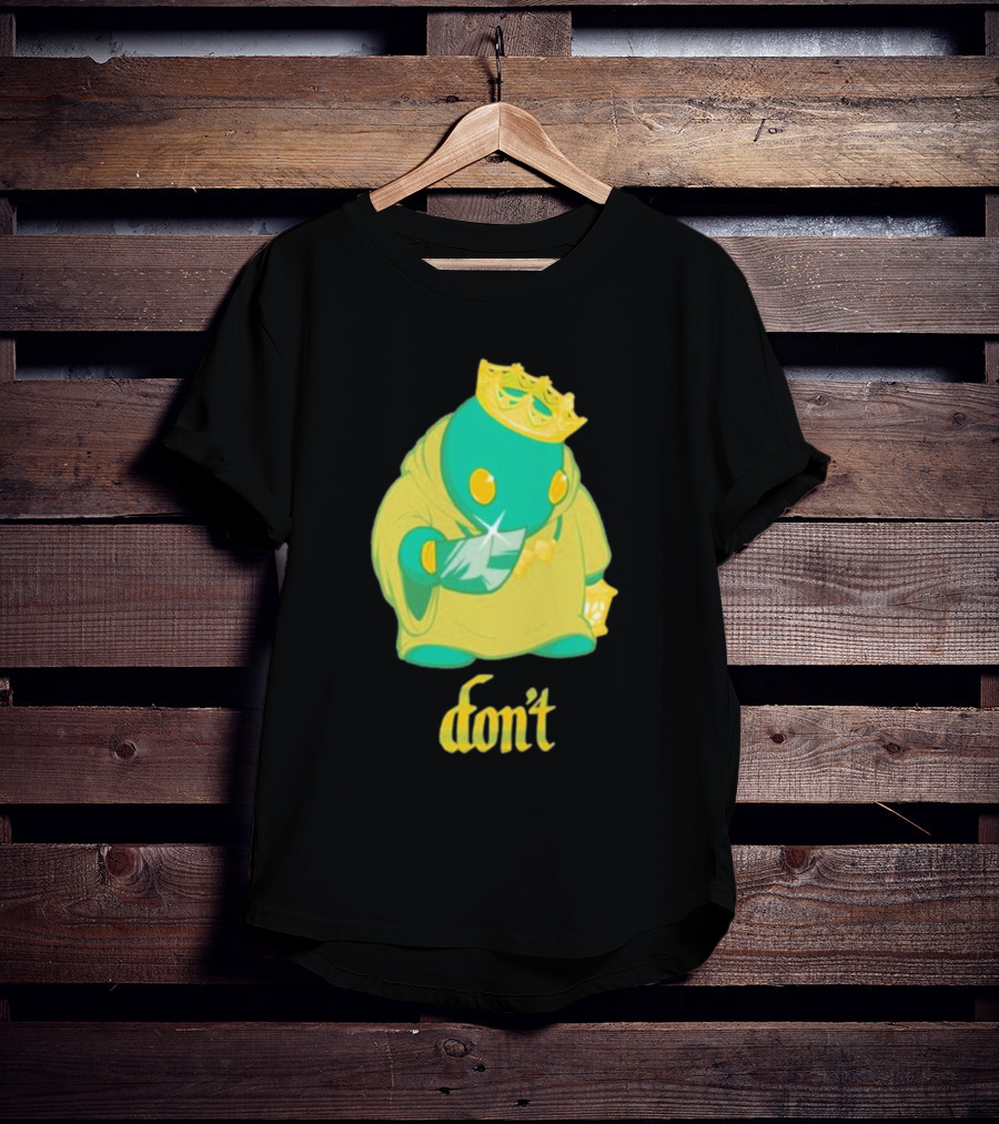 The Yetee King Don’t Green Creature With Crown And Crystal T-Shirt
