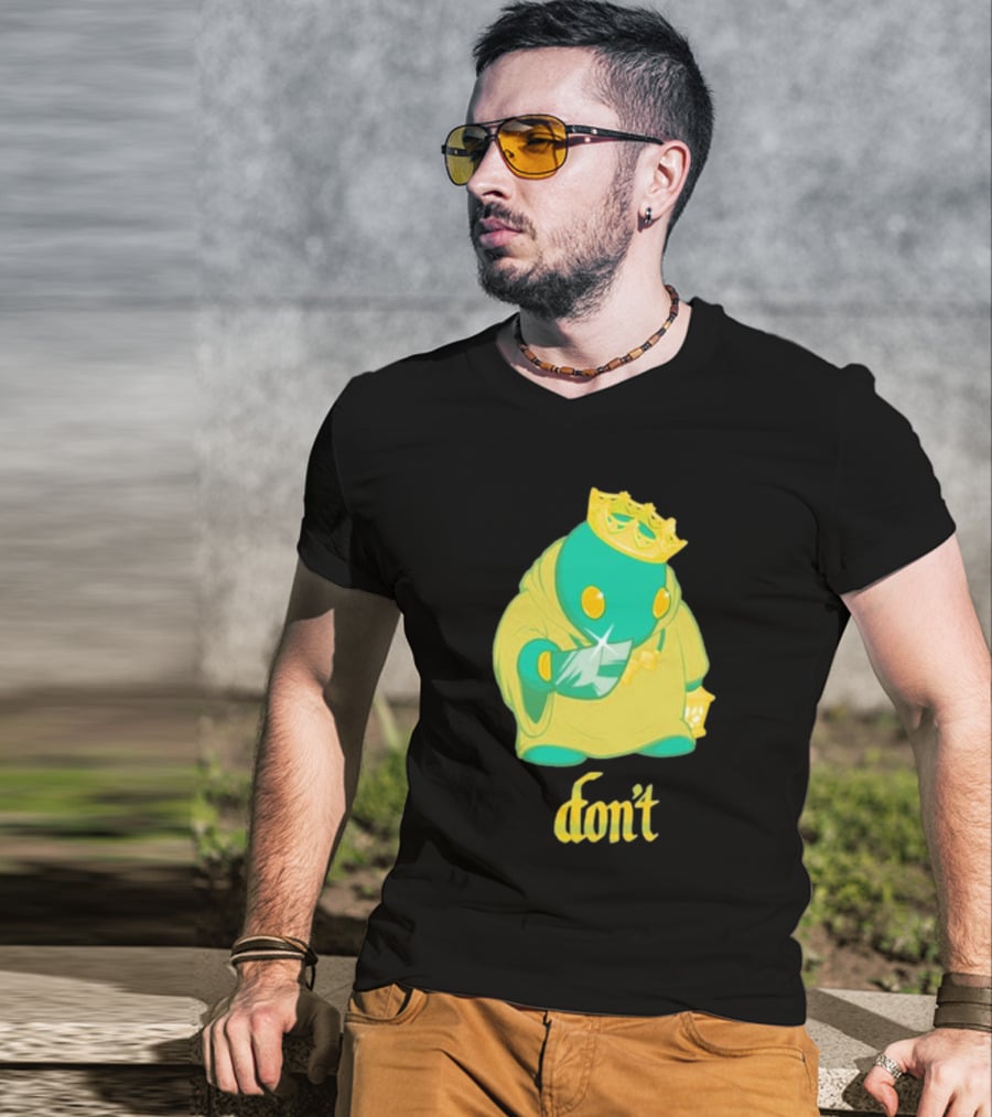 The Yetee King Don’t Green Creature With Crown And Crystal T-Shirt
