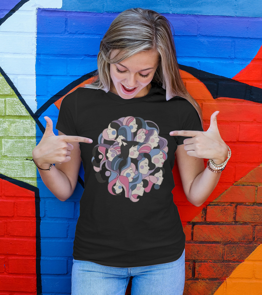 Women’s Day Mewtripled Multicolored T-Shirt
