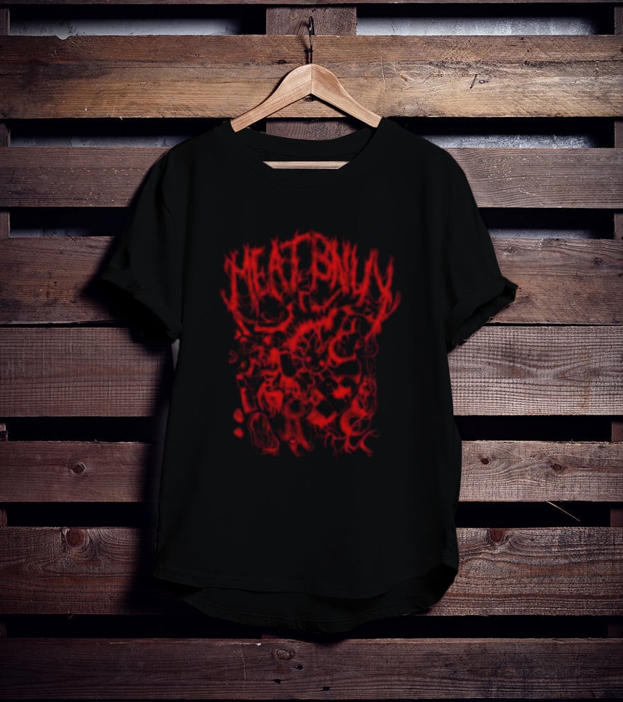 MEAT BNUBY Red Distorted T-Shirt