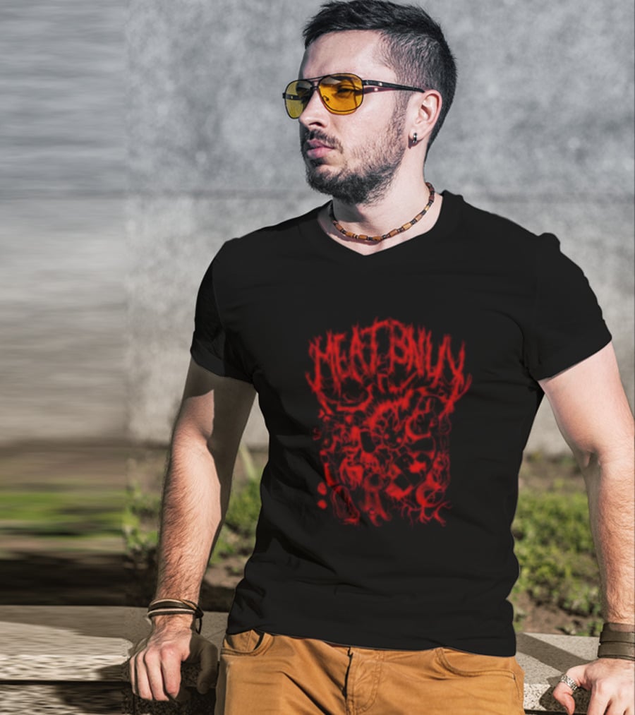 MEAT BNUBY Red Distorted T-Shirt