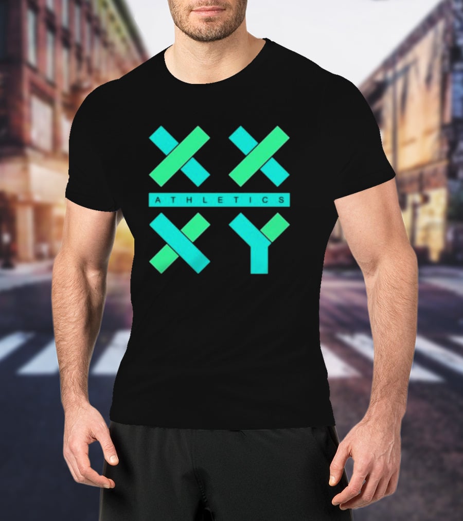 Xx Xy Athletics Neon Geometric T-Shirt
