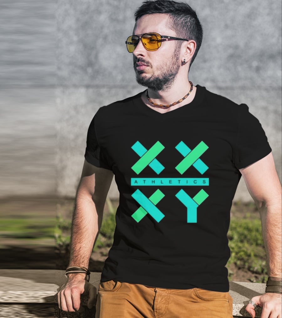 Xx Xy Athletics Neon Geometric T-Shirt