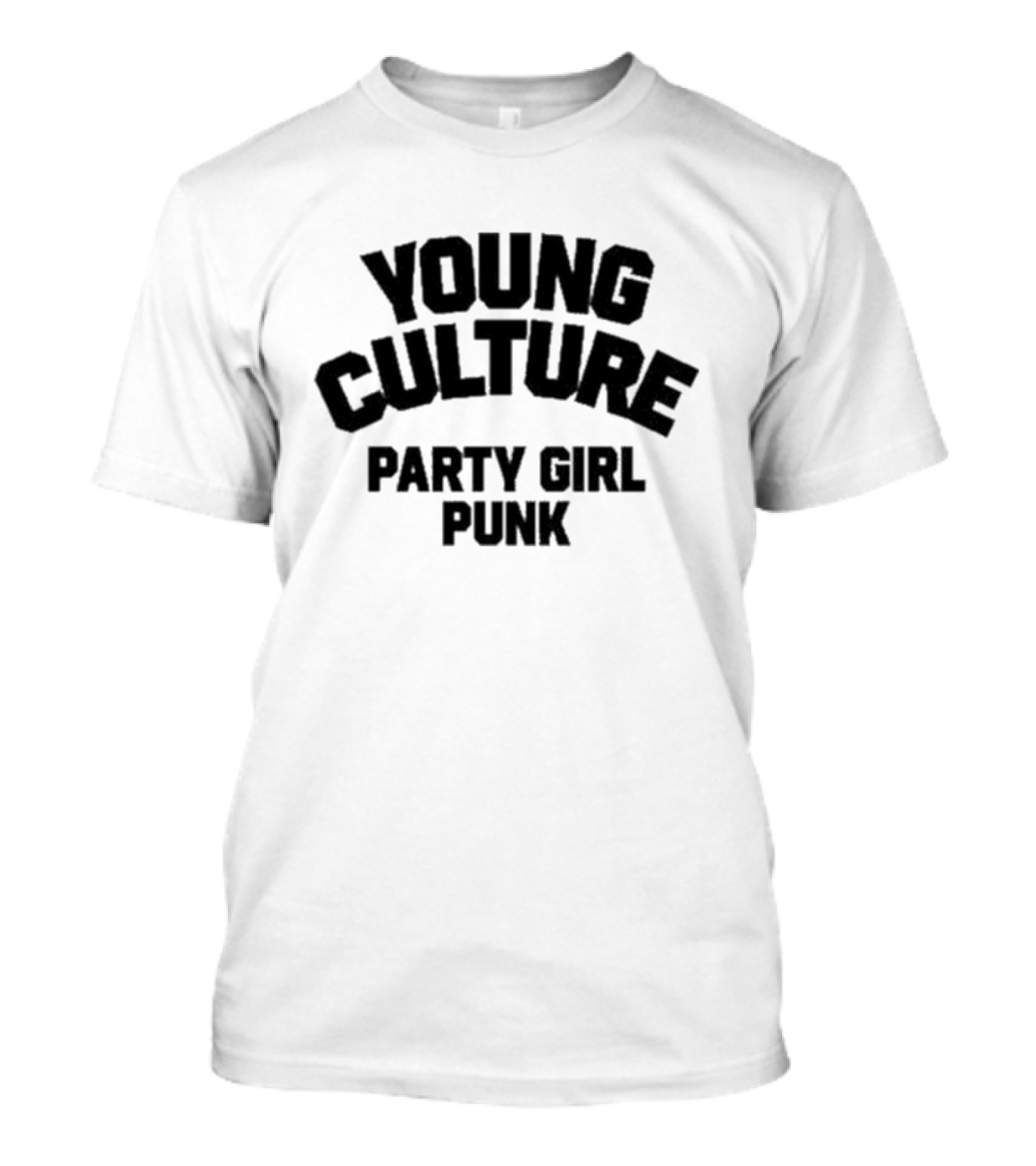 Young Culture Party Girl Punk Music T-Shirt