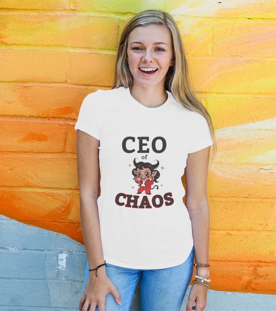 CEO Of Chaos Firepetalsco Little Devil Character T-Shirt