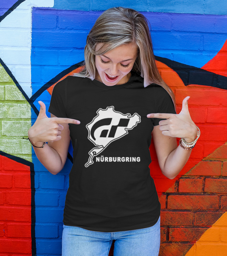 Gran Turismo Nürburgring Track Outline T-Shirt