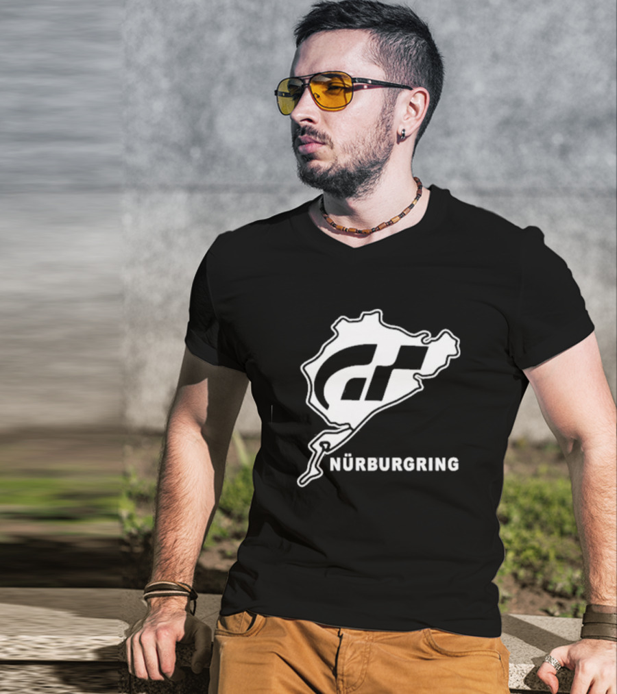 Gran Turismo Nürburgring Track Outline T-Shirt